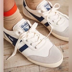 **NWOT** Gola Men's Cream and Navy Sneakers